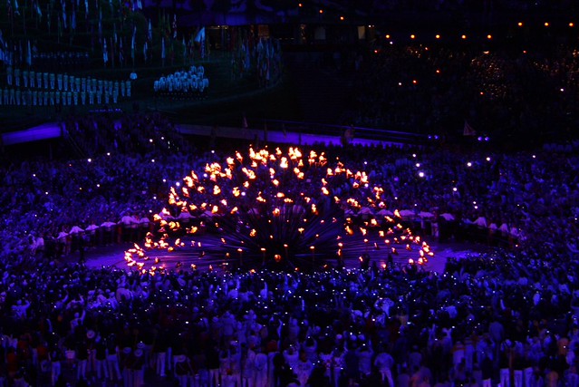 London Olympic Flame Lighting - Opening Ceremony