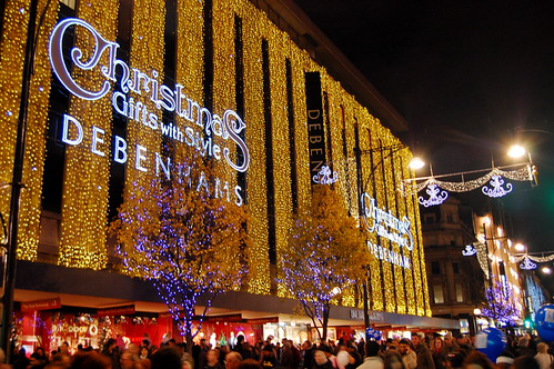 Christmas Shopping in Oxford Street