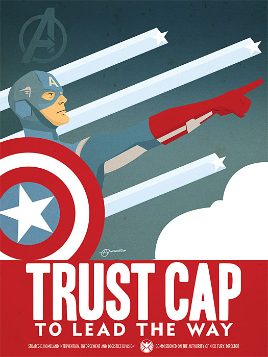 Captain America Propaganda Poster